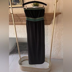 Strapless Maxi with Embroidered-Detail